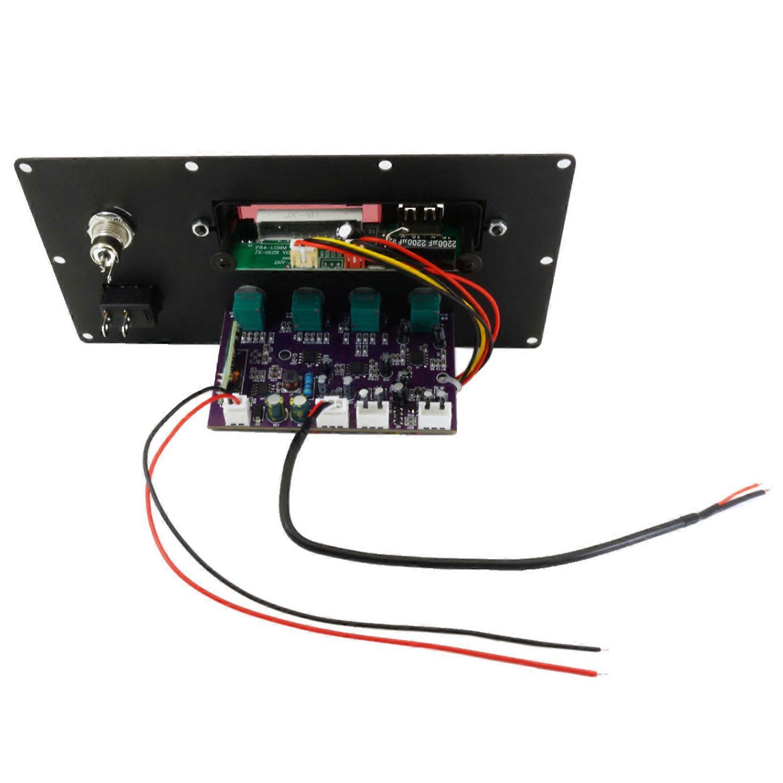 Preamplifier Tone Board Bluetooth-compatible Speaker MP3 Modification Amplifier Board Control Panel 9-29V Power Supply Multicolor