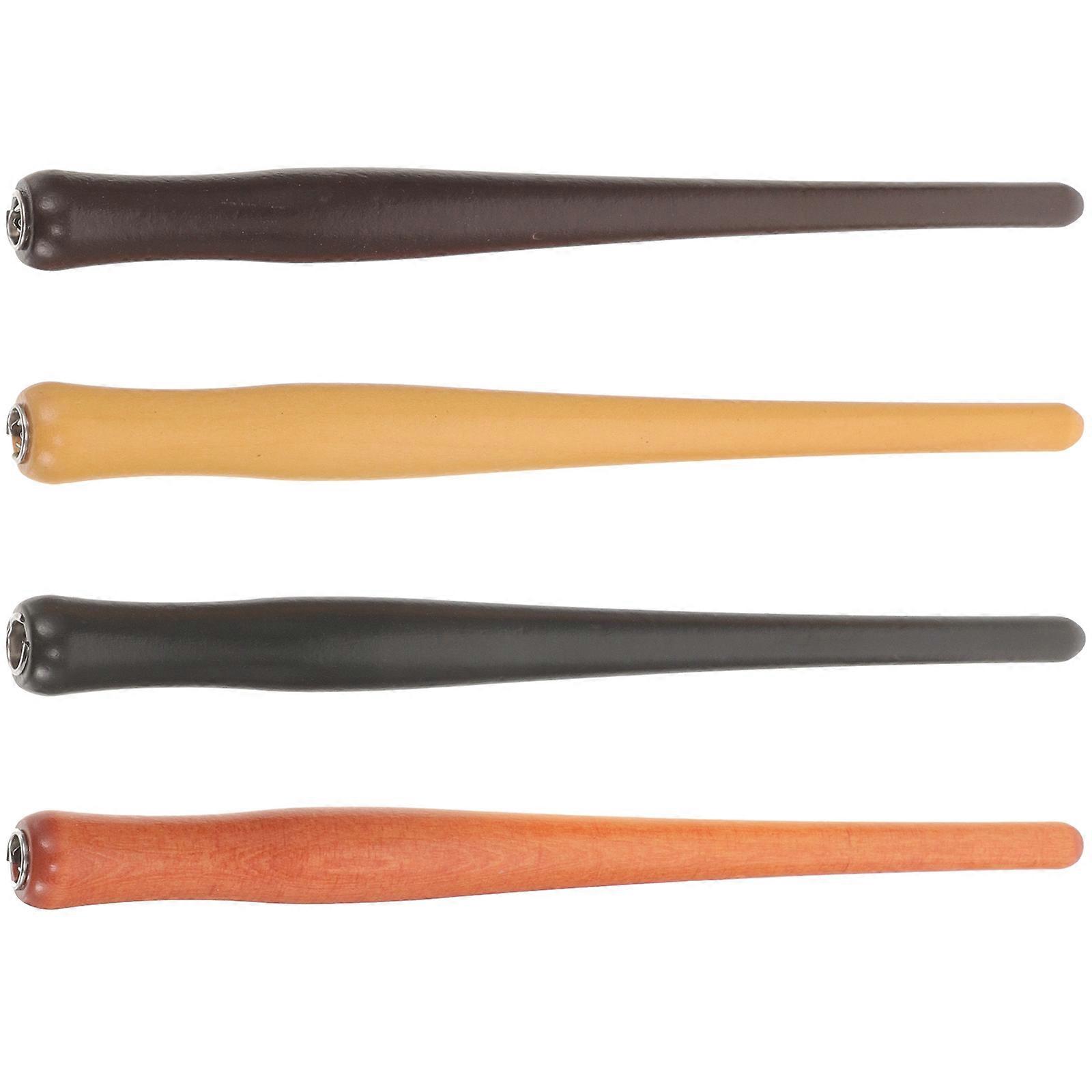 4pcs Cartoon Calligraphy Dip Pen Holder Set for Art & Writing, Smooth Ink Flow, Refillable Compatible for Students