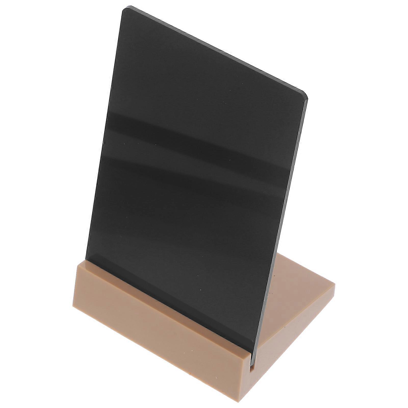 Small Chic Black ABS Chalkboard for Decor Perfect for Home Office Shop and Various Occasions A6 Size