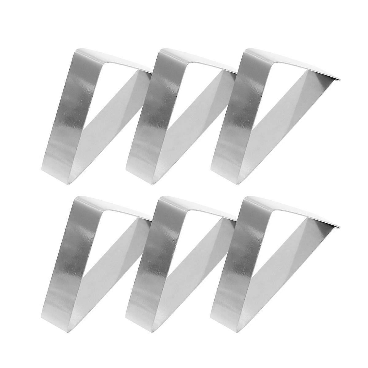 Stainless Steel Tablecloth Clips Set of 6 and Windproof for Household Use 5cm