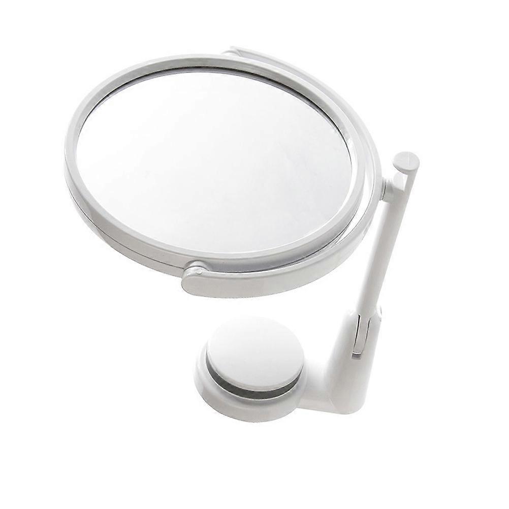 Rotating Folding Cosmetic Mirror Wall Mounted Round 17.5*10.5cm ABS Home Use 1Set