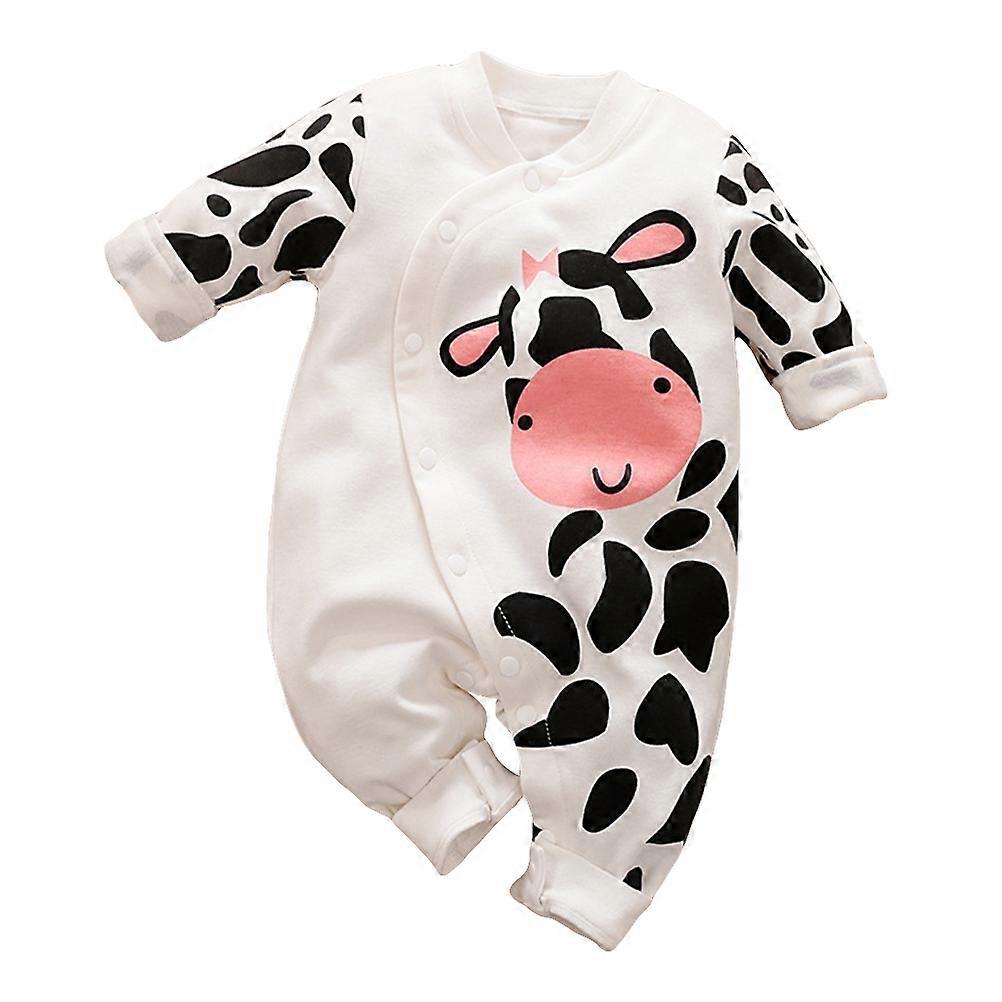 Lovely Infant Jumpsuit Baby Romper for Wearing Use 1Pcs Cow Pattern
