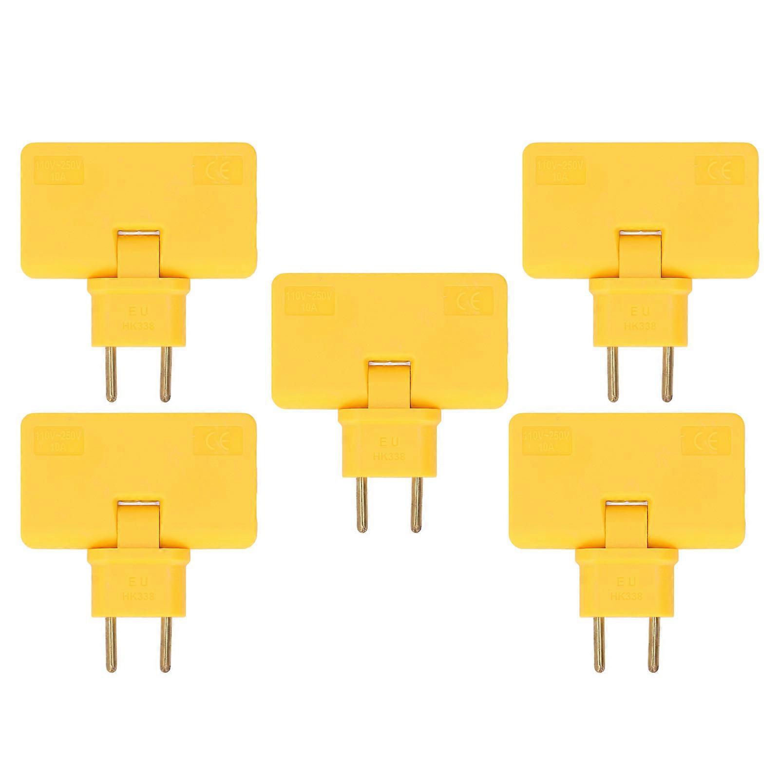 5Pcs  Socket Converter Cordless 180 Degree Extension 1 to 3  Adapter