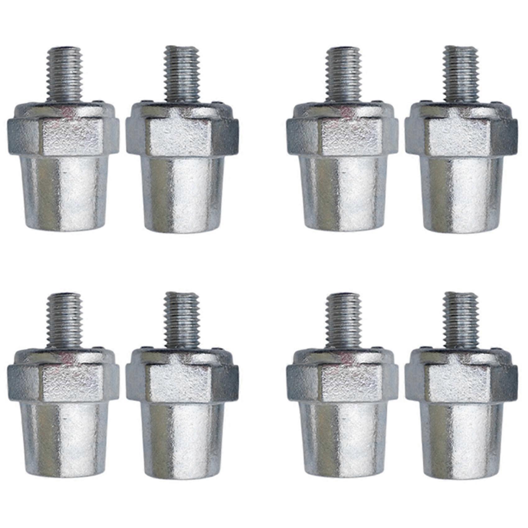 4 Pair Zinc Alloy Battery Side Terminal Charging Posts Fit 8mm Positive (+) or Negative (-) Battery