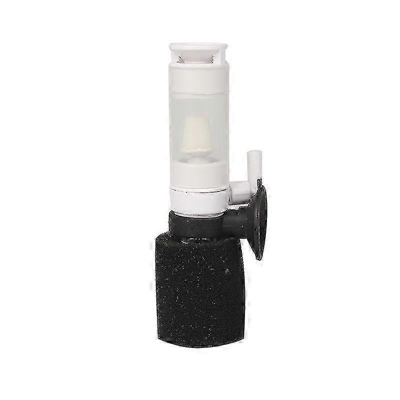Biochemical Sponge Filters for Small Fish Tanks - Air Powered Multi-Layer Aquarium Filter Set (2pcs, White)