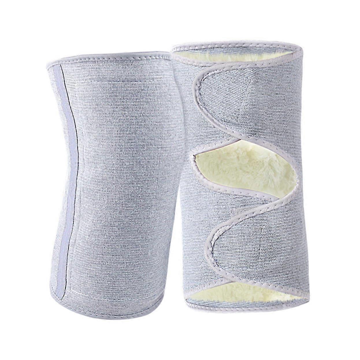 Warm Pads 1 Pair Breathable Leg Pads for Men and Women Wool Material