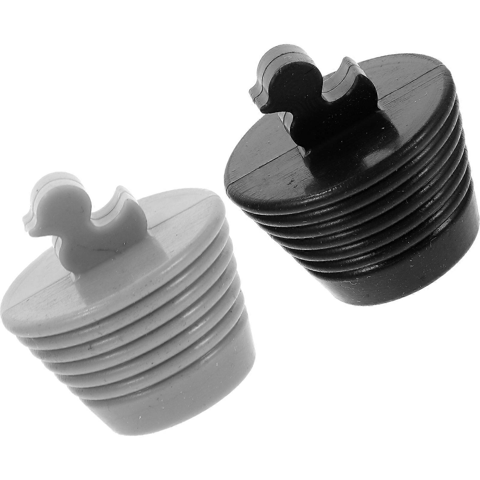 Bathroom Drain Plug Kitchen Sink Drain Plug Round Shape Hair and Debris Filtration 2Pcs