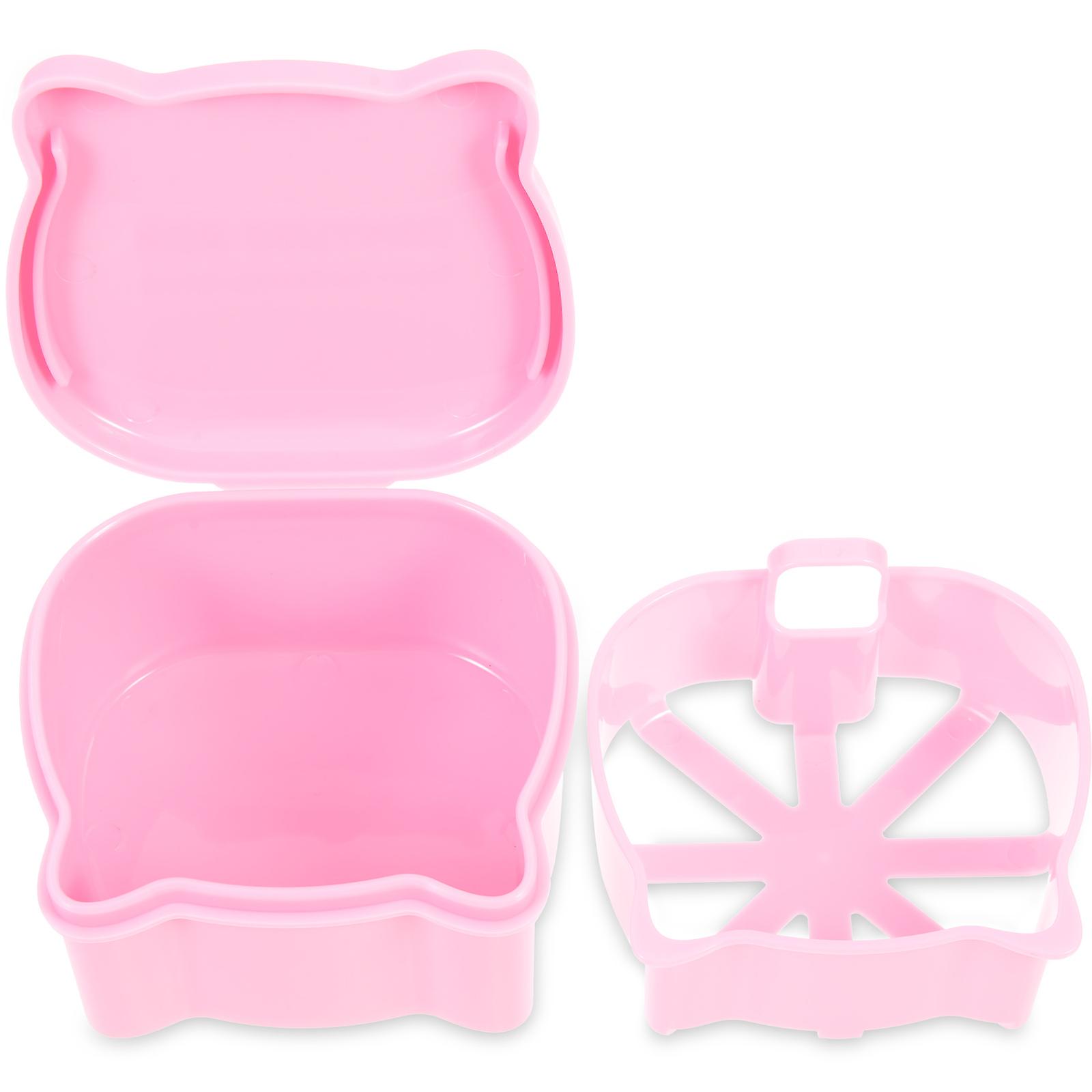 Practical Retainer Carrier for Storage Portable Box in Pink Lightweight and Compact Size