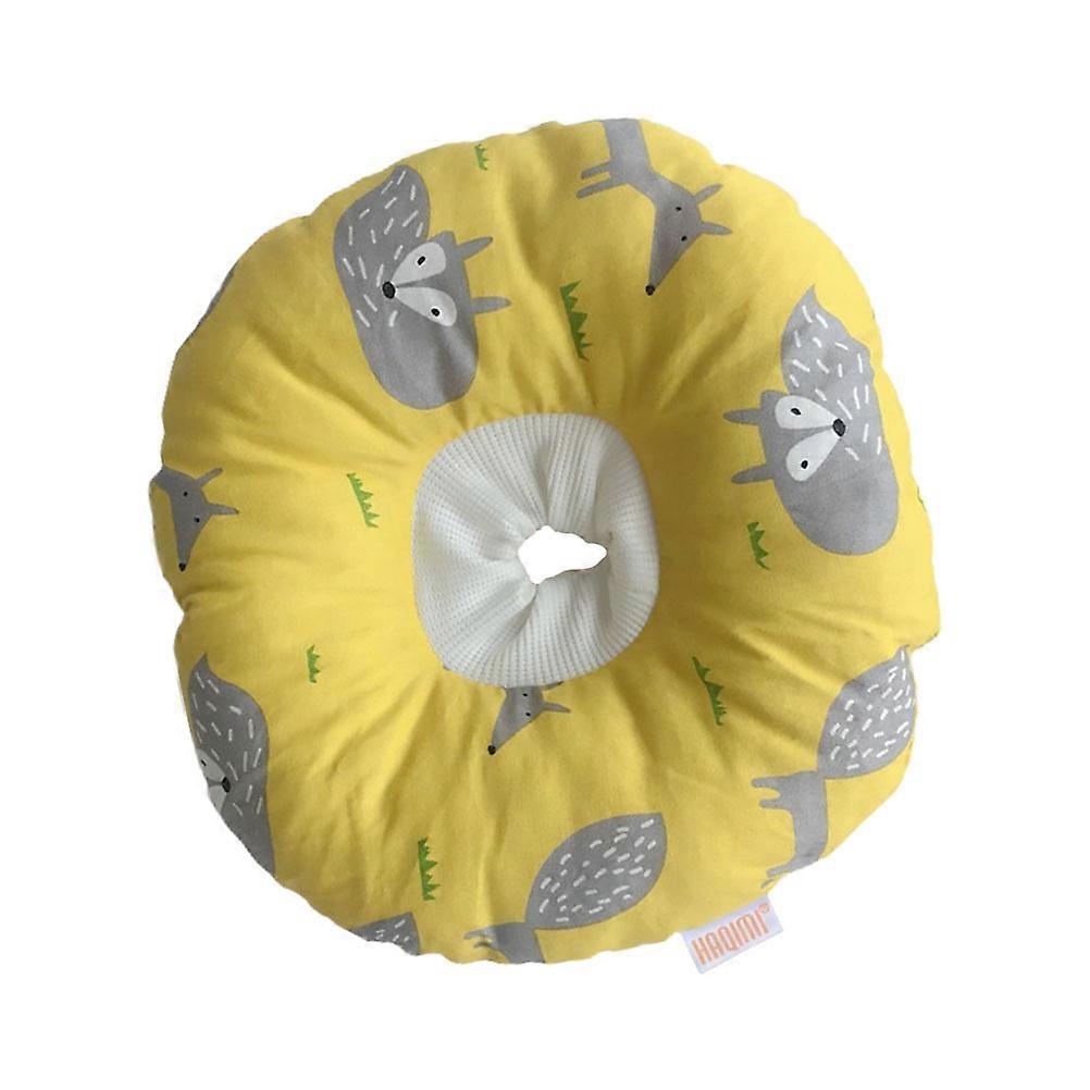 Soft Design Elizabethan Collar For Pets In Yellow Color Suitable For Recovery During Photo Shoots 1Set