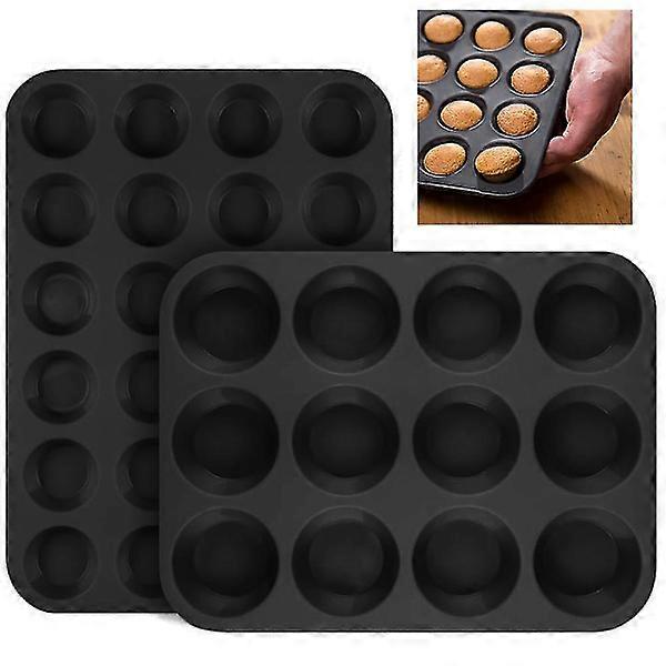 Mini muffin tin 24 holes & 12 holes Inspiration muffin tin for non-stick coated short baking time