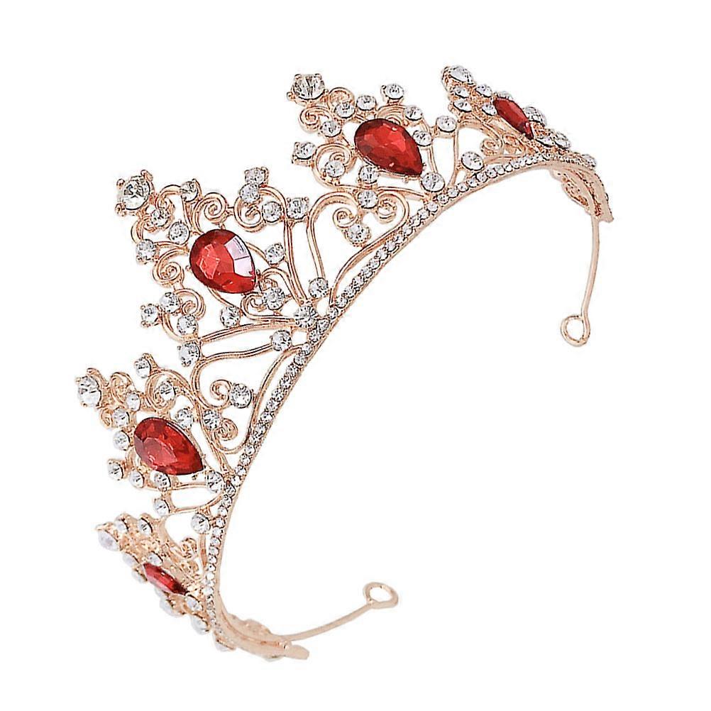 Assorted Color Zinc Alloy Headband for Decor Beautiful Appearance Crown Prop with Simple Structure