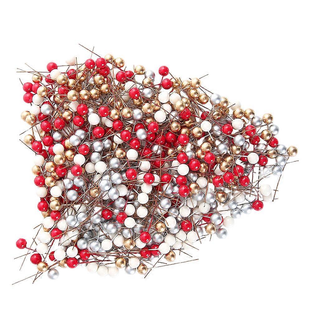Christmas Artificial Berry Decor with Bright Red Color Plastic for DIY Craft and Photo Props 200 Pcs