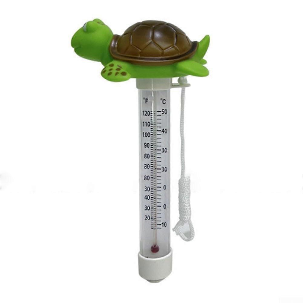 Pool Thermometer Turtle-Shaped For Pool And Spa Accurate Temperature Readings Waterproof