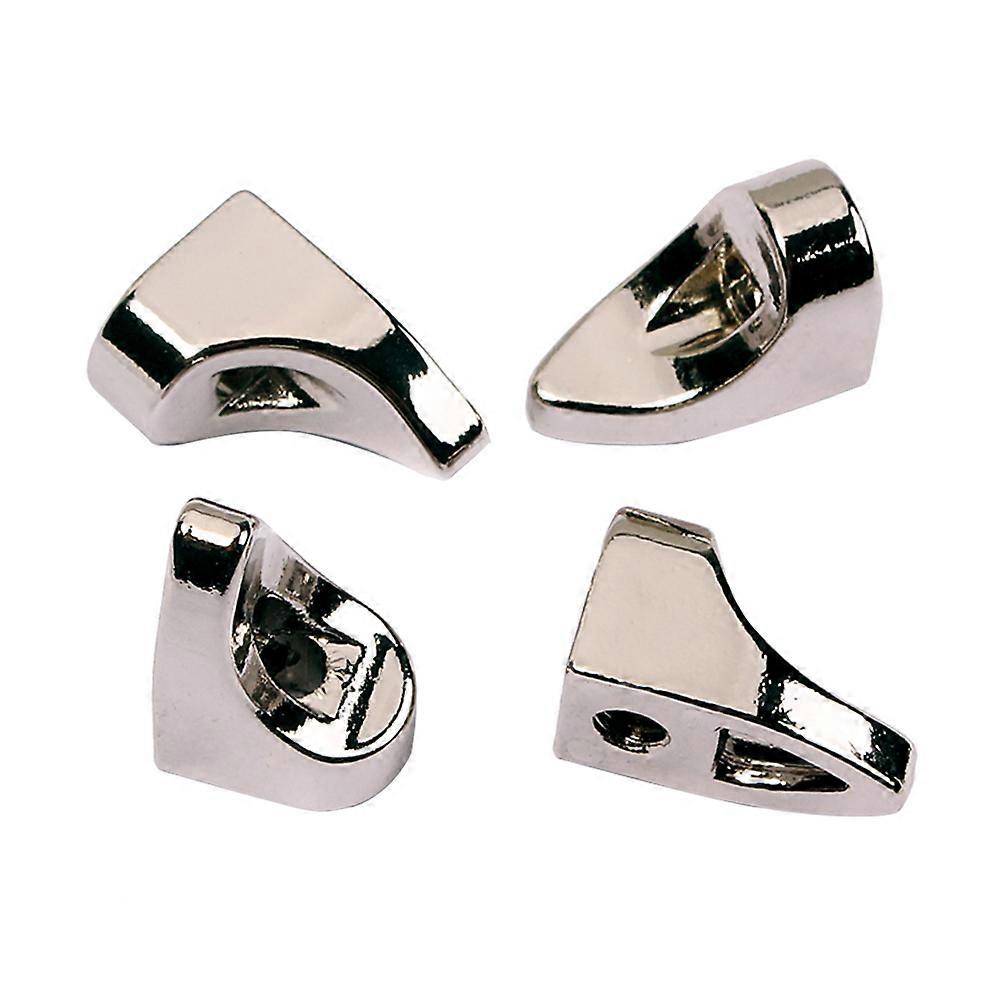 4Pcs Zinc Alloy Bracket Banjo Replacement Parts Silver L Bracket Functional Stand For Musicians And Collectors