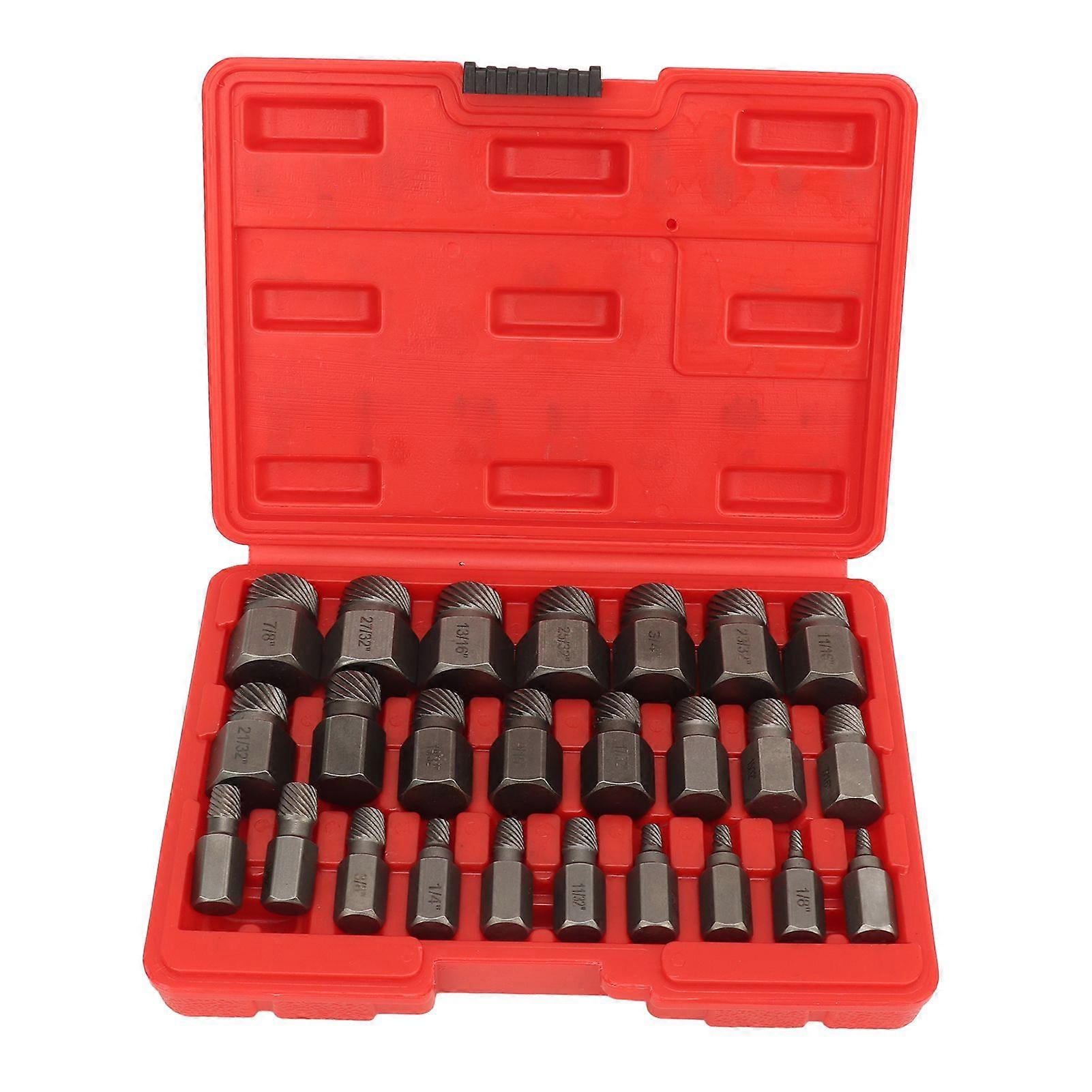 25 Stück Multi Spline Bolzenausdreher Set Stahl
