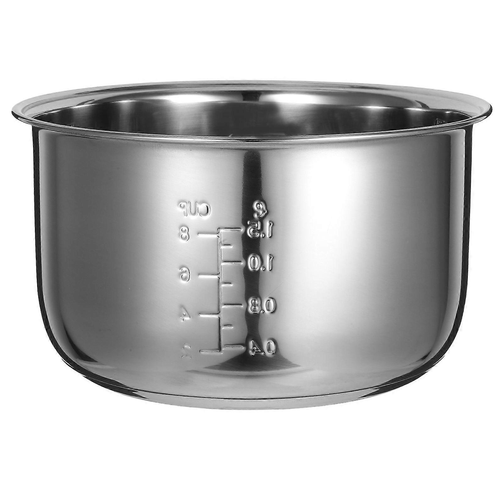 Pressure Cooker Pots Rice Cooker Inner Bowl Prevents Sticking Round Shape Electric Rice Cooker 9.31X9.31X4.64in 1Pack