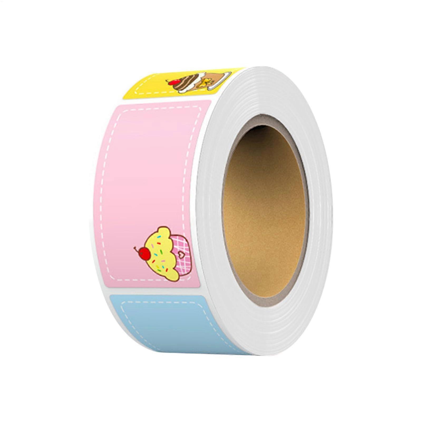 Color Coded File Labels Roll 280pcs Self Adhesive Rectangular Stickers for Office and Craft