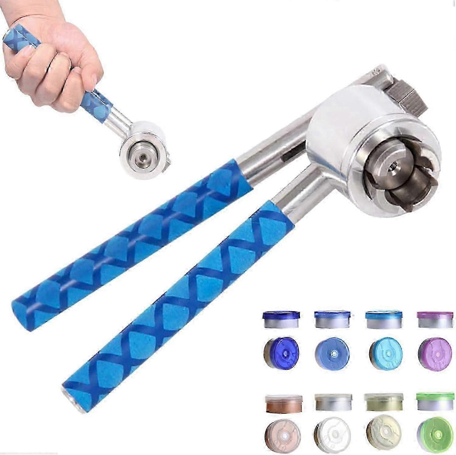 13/15/20mm Vial Crimper, Για Πλήρες Αλουμίνιο/Αλουμίνιο-Πλαστικό Καπάκι, 304 Υλικό από ανοξείδωτο χάλυβα, Χειρός - Ιατρικό Crimper/Bottle Cap Crimping Tool-Go