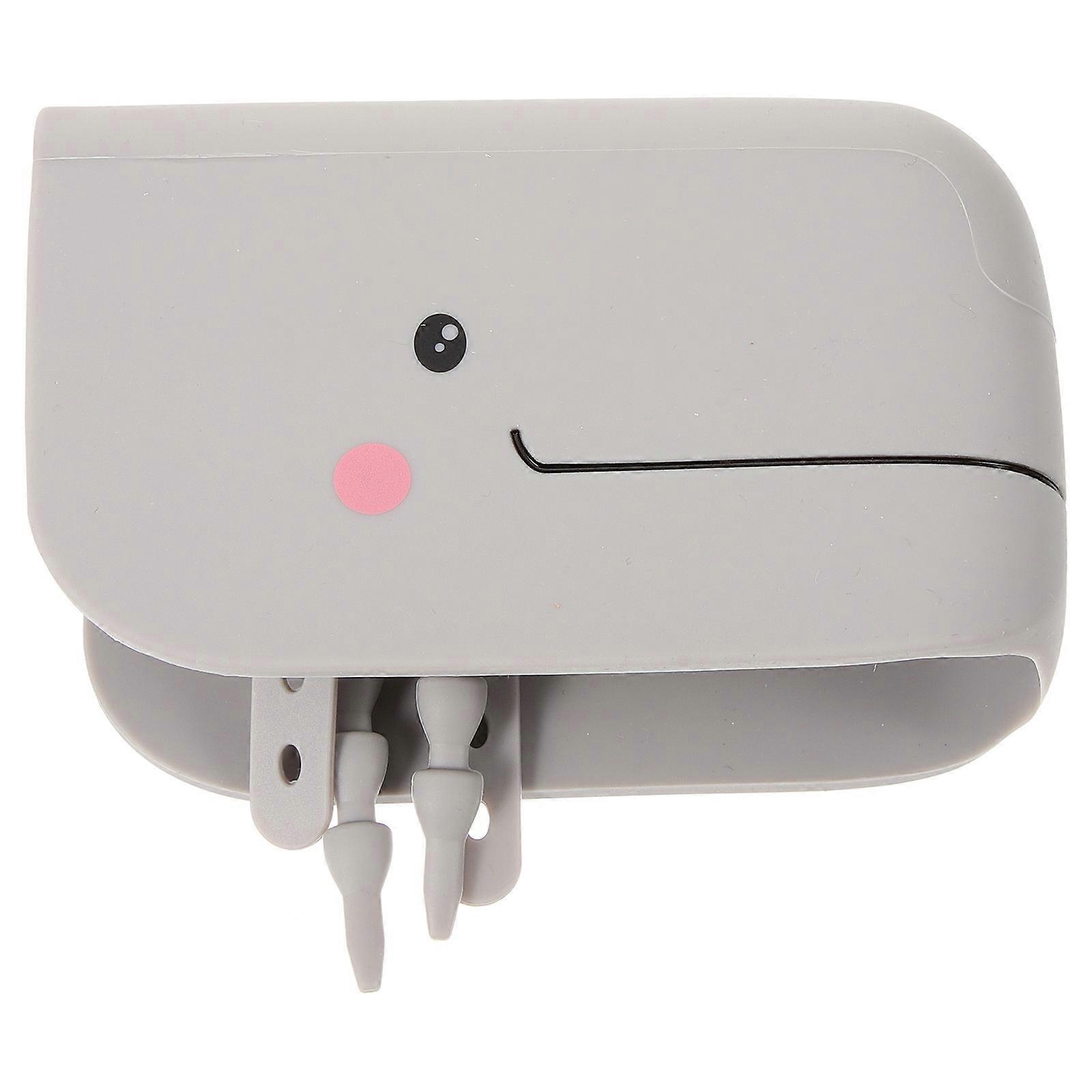 Whale Cartoon Tub Faucet Cover Silicone Safety Protector for Bathroom Head Collision Guard Easy Install Gray