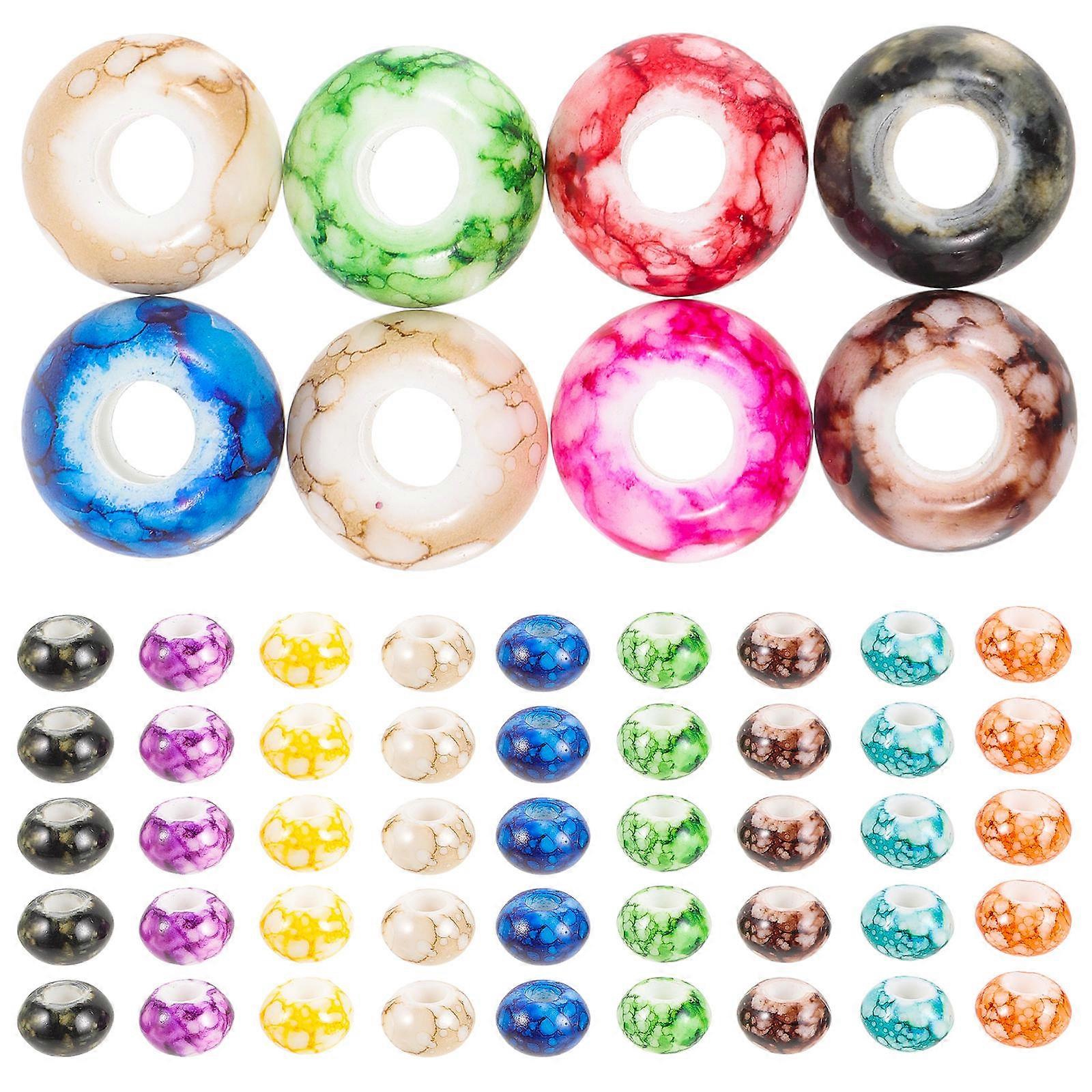 Assorted Color Acrylic Beads for Jewelry Making Projects with Durable Quality 100pcs