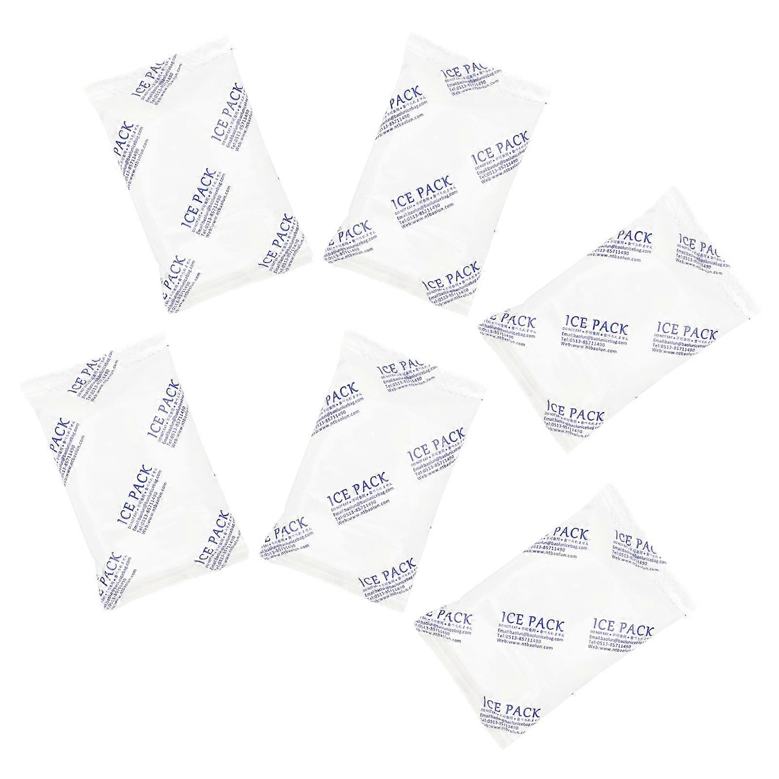 Reusable Freezer Pack 6Pcs Perfect For Iced Coffee Summer Drinks 13x8cm Versatile Refrigerant Home Accessory