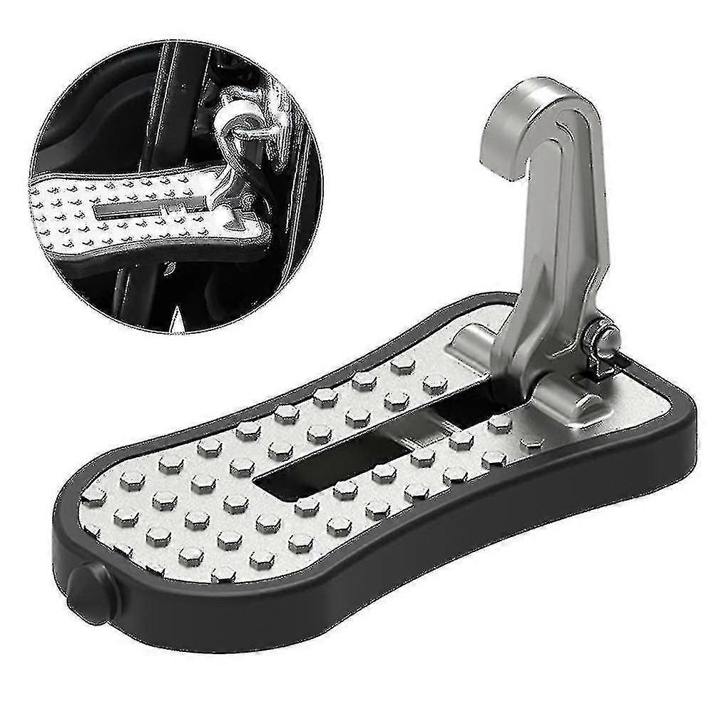Universal Car Door Step Pedal, Foldable Auto Rooftop Luggage Ladder Hook