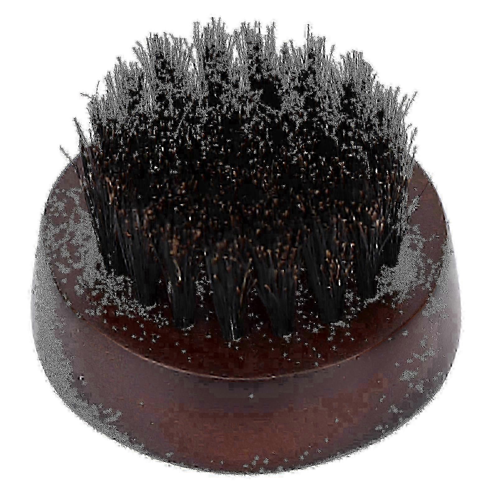 Professional Beard Care Brush Styling Comb Broken Hair with Wooden Handle Brown