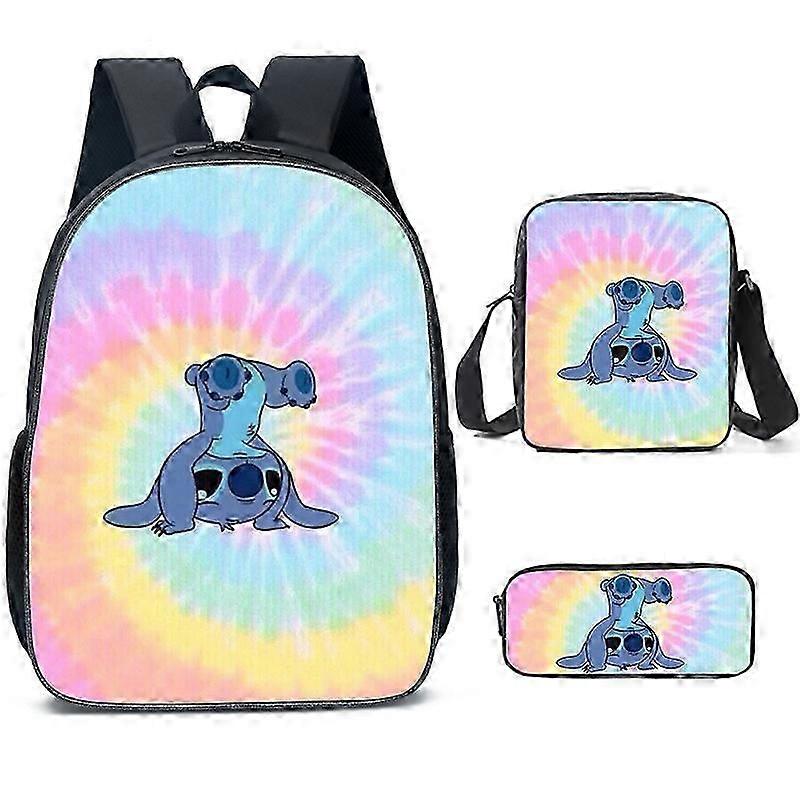 Stitch Ryggsäck Tredelad set skolväska