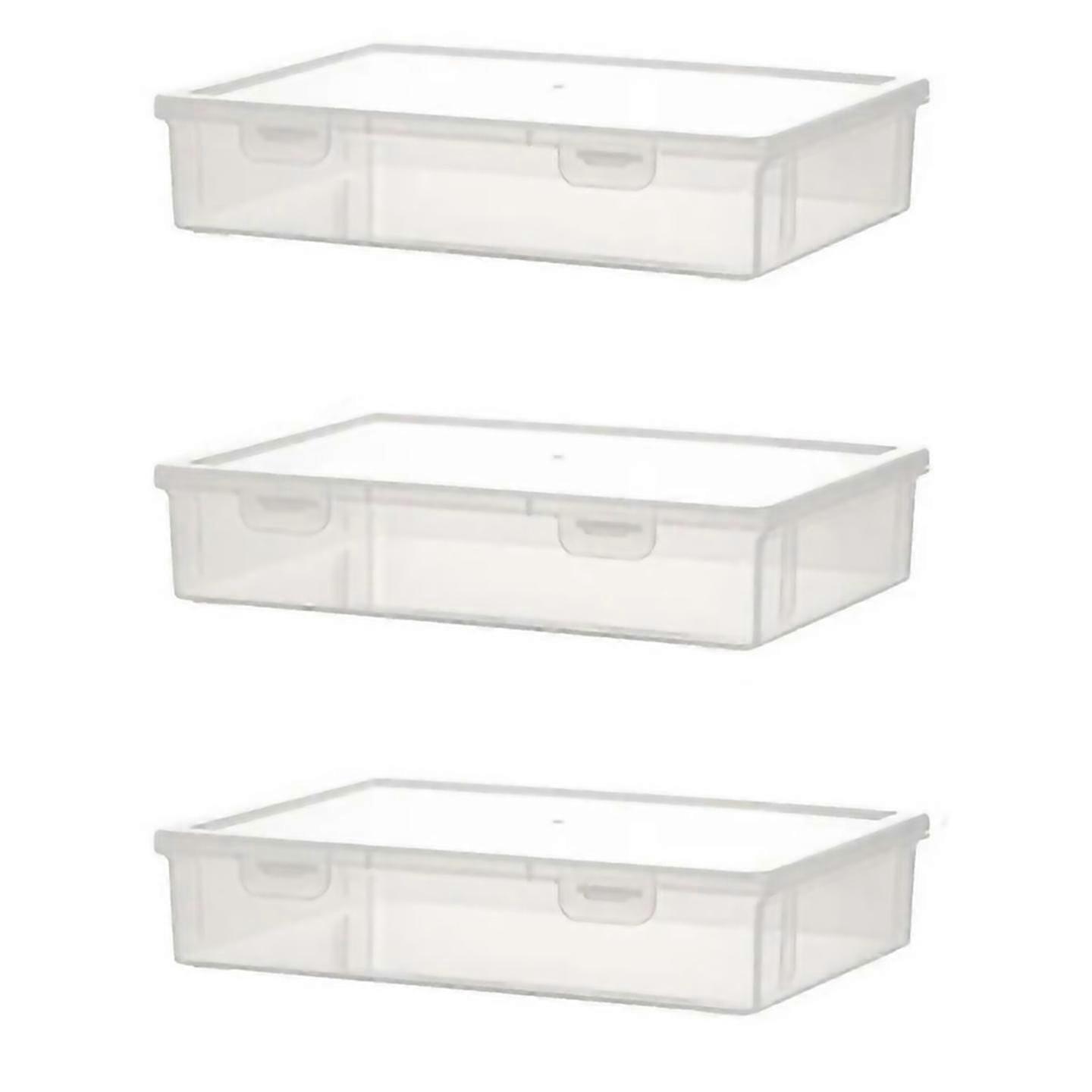 For 3pcs A4 Size Organiser Book Organiser Office File Box Transparents