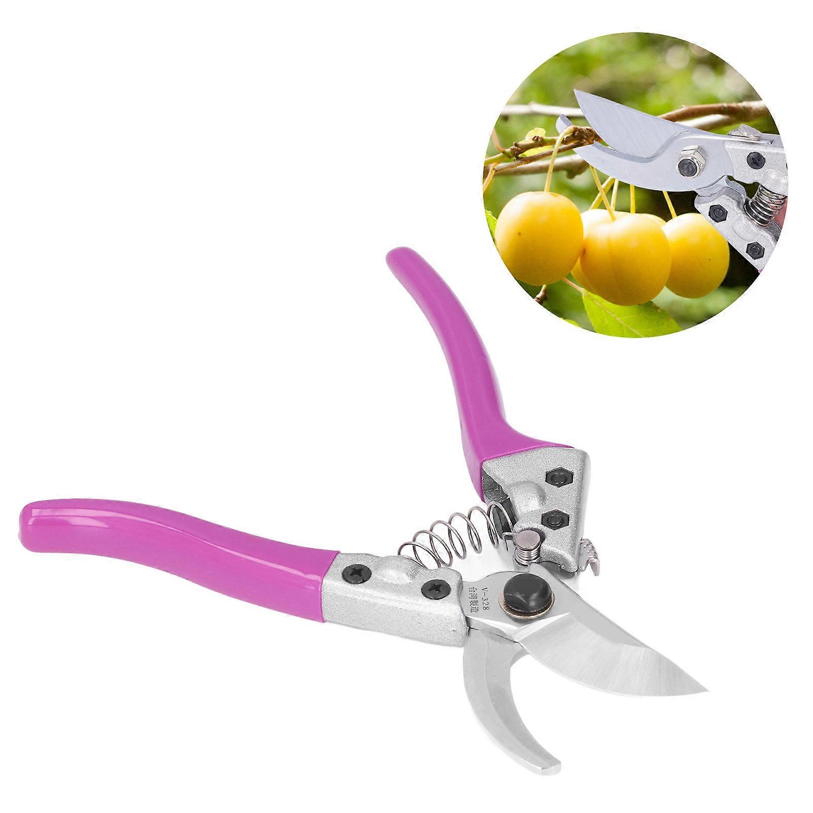 Gardening Pruning Shears with Automatic Switch Lock Grafting Fruit Branches Flower Trimming Tools