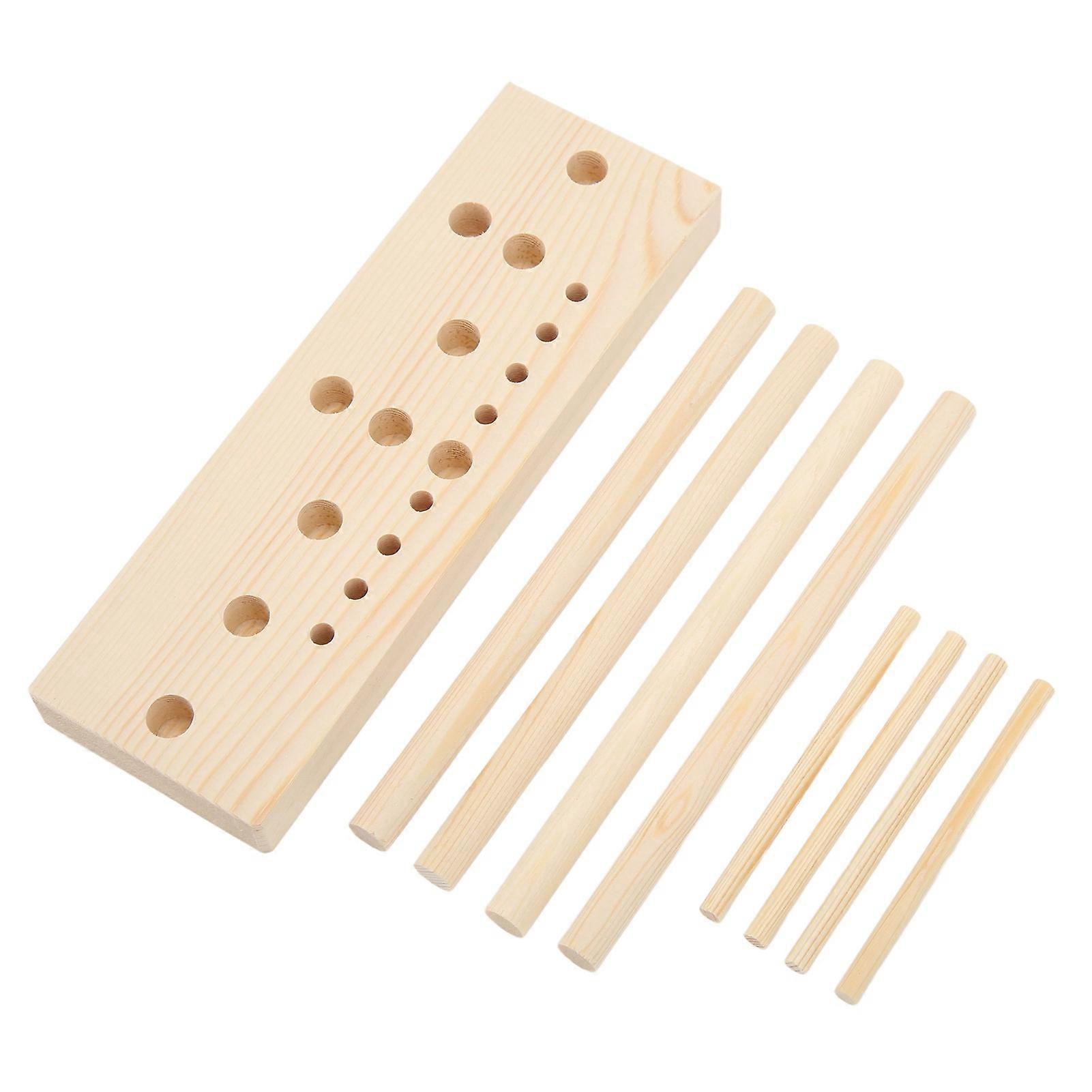 Bow Maker for Ribbon Wooden Multi Size Adjustable with Wooden Board Sticks for Making Bows DIY Crafts Party Decorations