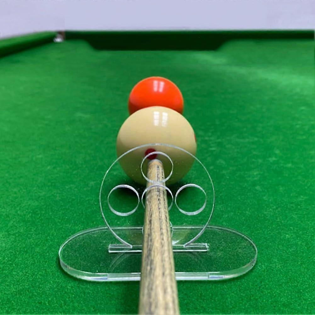 Billiard Hitting Trainer, Billiards Hitting Practice Tool Transparent Design, 15Mm Hole Diameter, Suitable For Most Billiard Cues