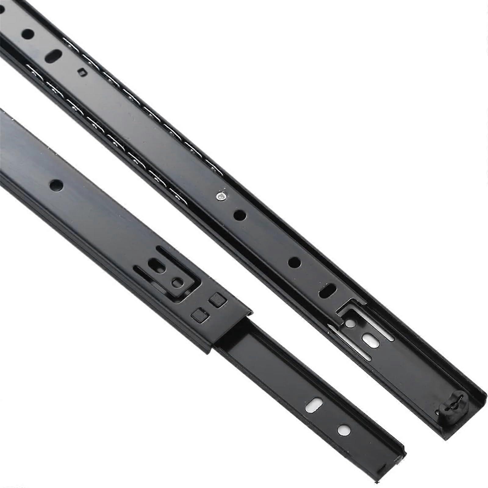 Sliding rail linear bearing slider block 2710 coldrolled steel twosection guide rail drawer slide rail (12 inches)