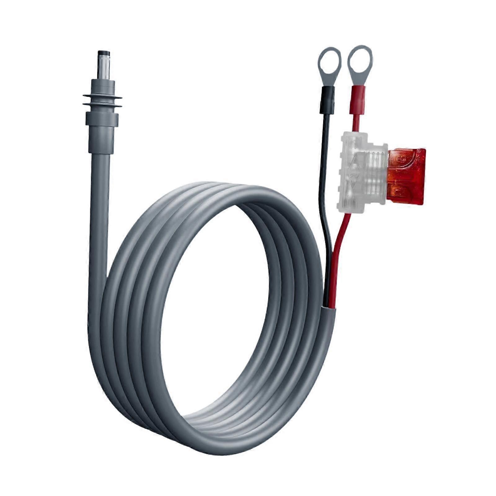 18AWG DC Power Cable Extension with 30A Fuse Box, Ring Terminal Mini DC Power Cord for ATV, Boat, Tractor, Motorcycle, 3m
