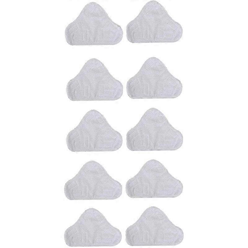 10 Pack Replacement Steam Mop Microfiber Cloth Pad for Triangular Drag