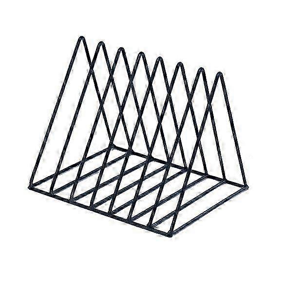 Wrought iron golden triangle newspaper rack