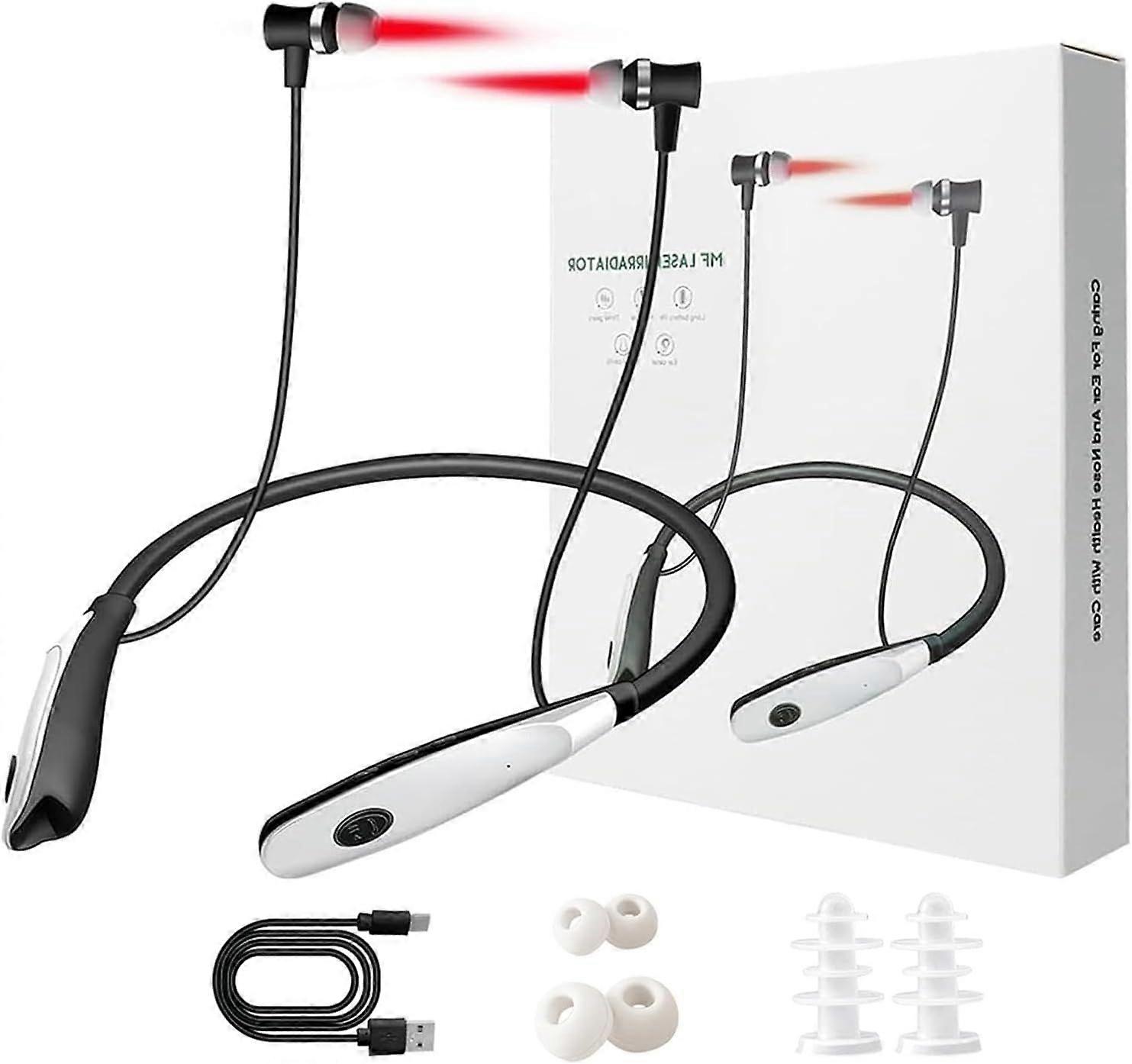 Tinnitus Infrared Ear Plugs, 2-in-1 Red Light Therapy Device for Tinnitus, Portable Tinnitus Relief Device, Quick Aid for Ear Noise