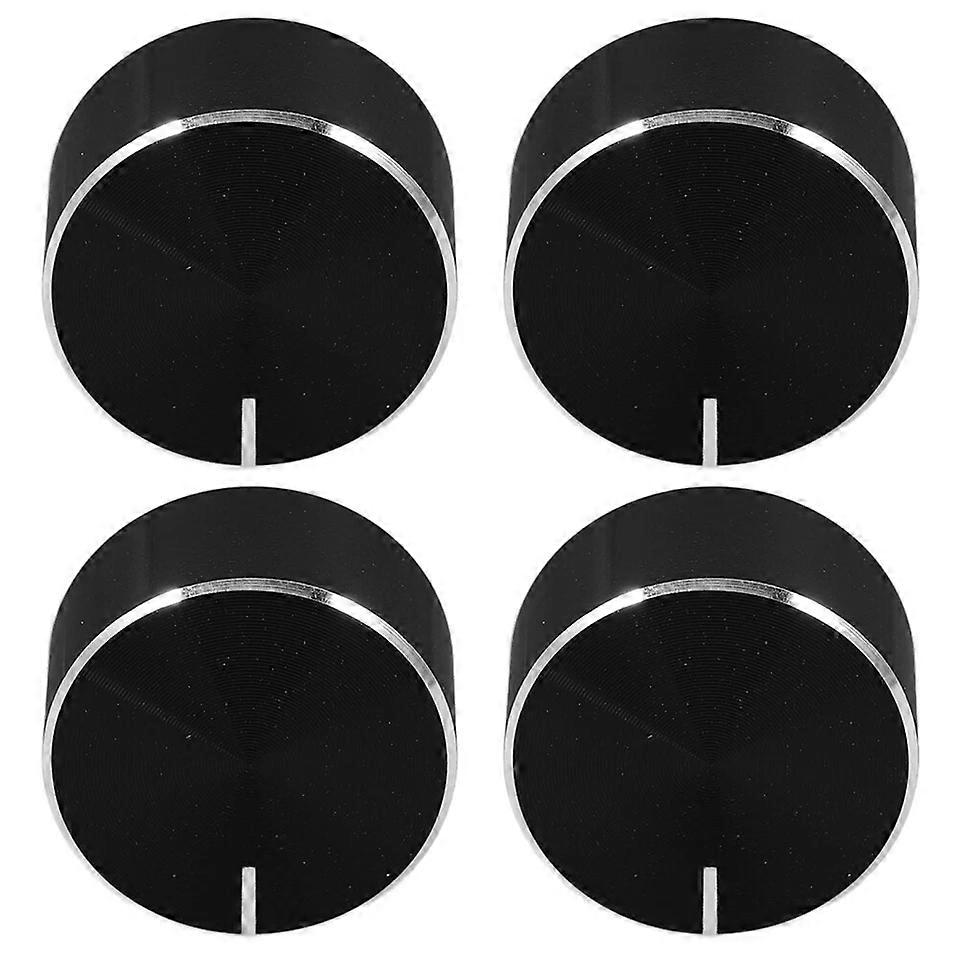 Volume Knob Cap, 4 Pcs Metal Potentiometer Speed Control Replacement for Amplifier