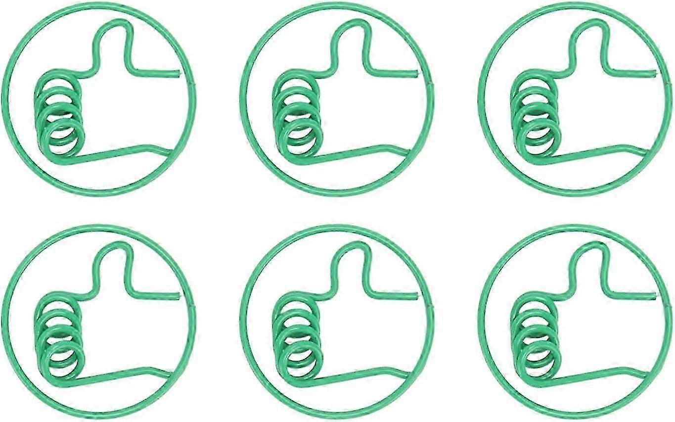 Cute Stationery Clips, Adhesive Document Fasteners, Green Study Binder Clips, 100Pcs