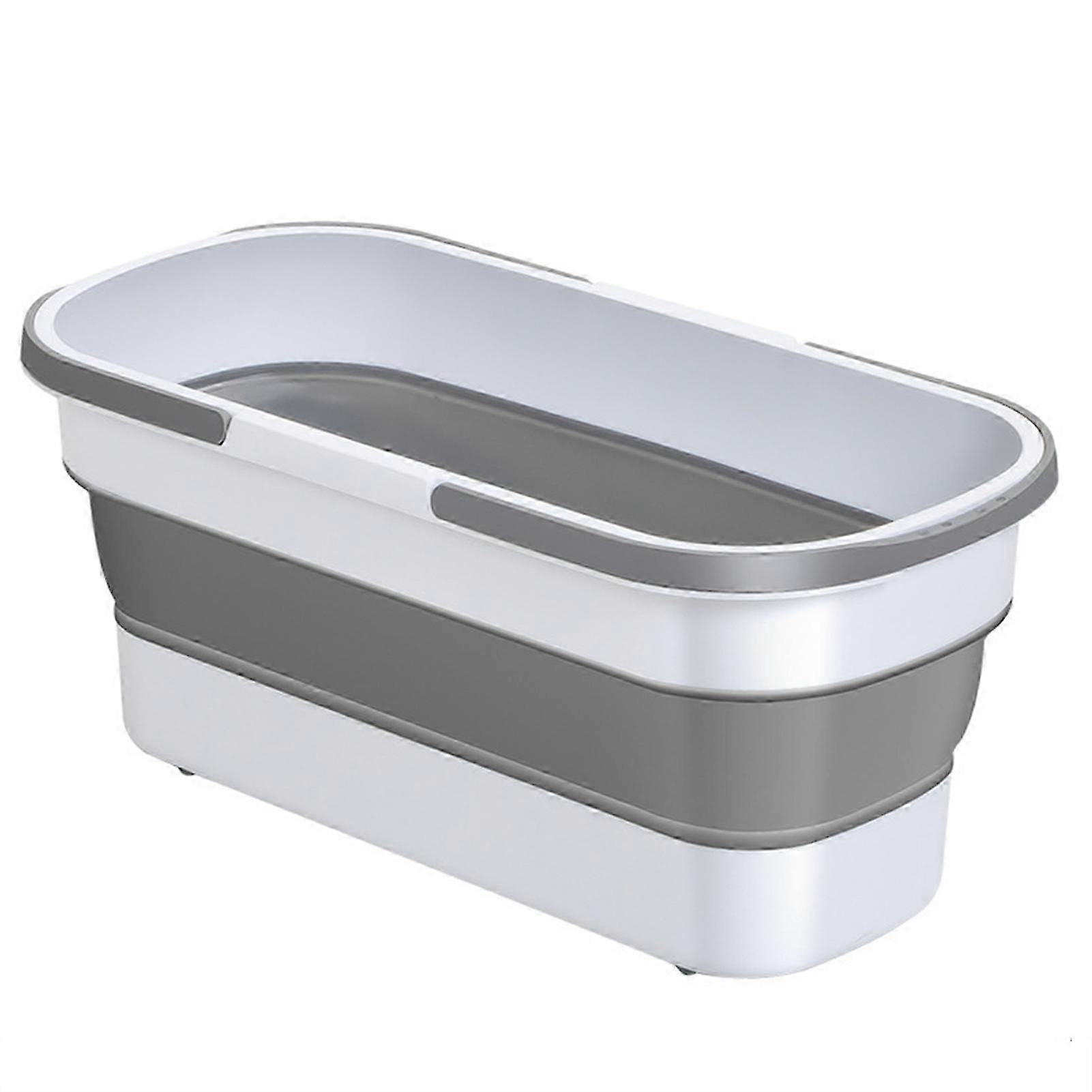 Large Flat Mop Bucket with Scroll Wheels, High-Capacity Design for Efficient Home and Kitchen Cleaning