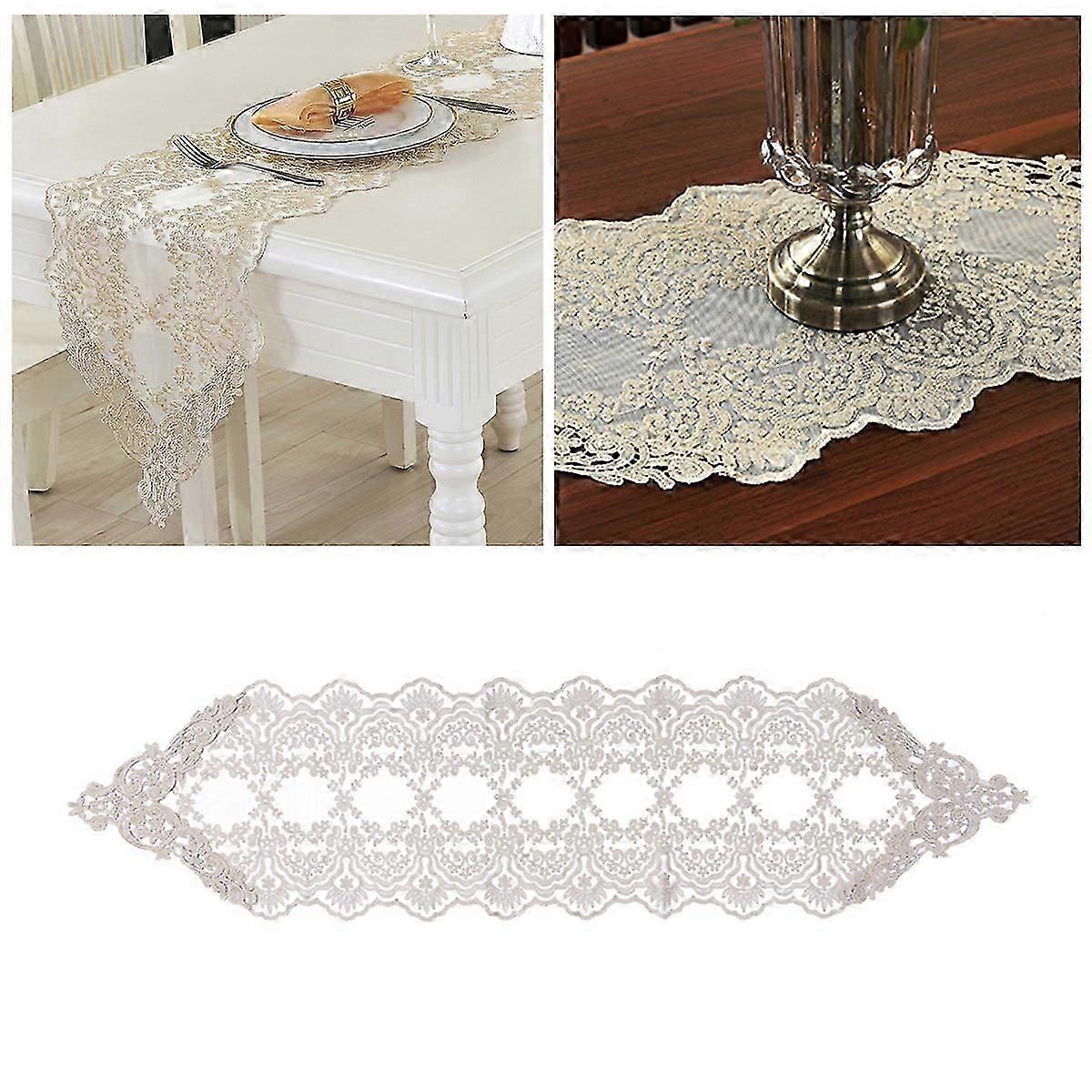 Lace Table Runner Dining Room Table Decor Rectangular Shape Party Supplies 30x120cm 1Pack