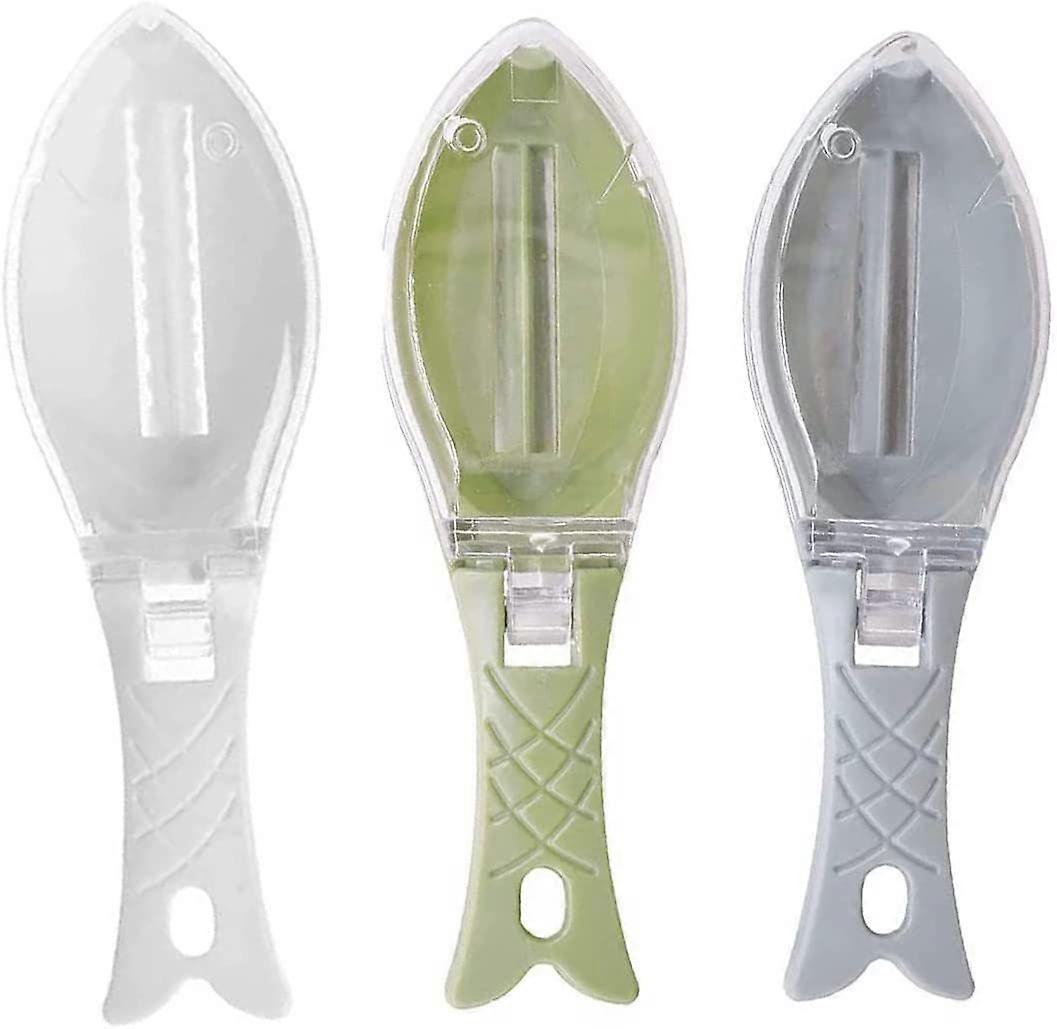 3 Pieces Fish Scale Remover, Fish Scaler, Plastic Fish Scale Remover, Fish Scale
