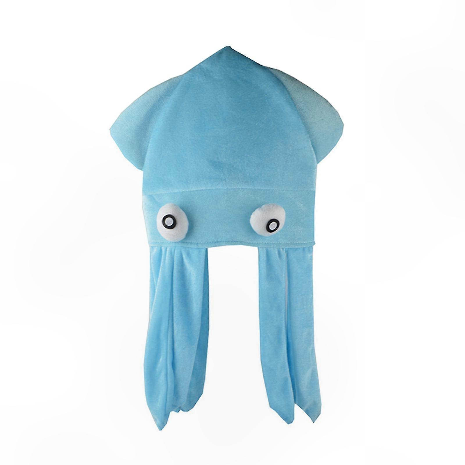 Festive Blue Squid Hat Ideal for Special Occasions and Parties