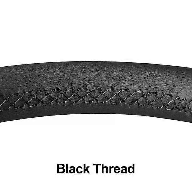 Hand-stitched Black Artificial Leather No-slip Car Steering Wheel Cover Suitable for Toyota Suitable for tuner 2016-2019 Hilux 2015-2019