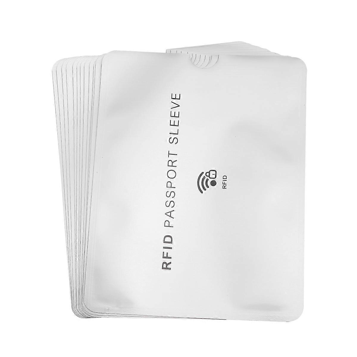 Rfid Id Case for Cards Holding 12Pcs Pouch Silver