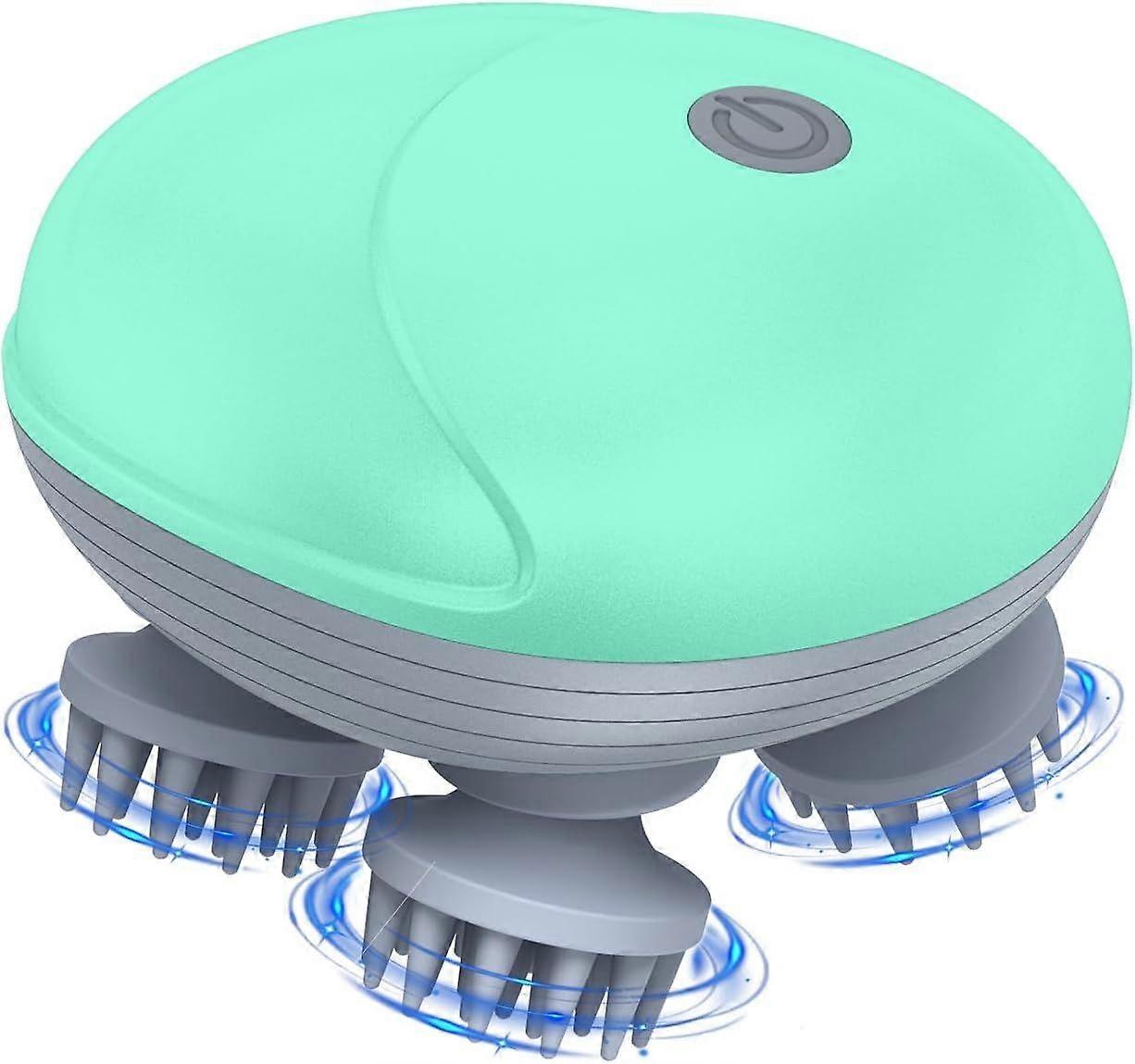 Handheld Pet Massager, Cat Head and Back Scratcher for Relieving Muscle Tension and Stiffness, Suitable for Dogs and Cats(green)