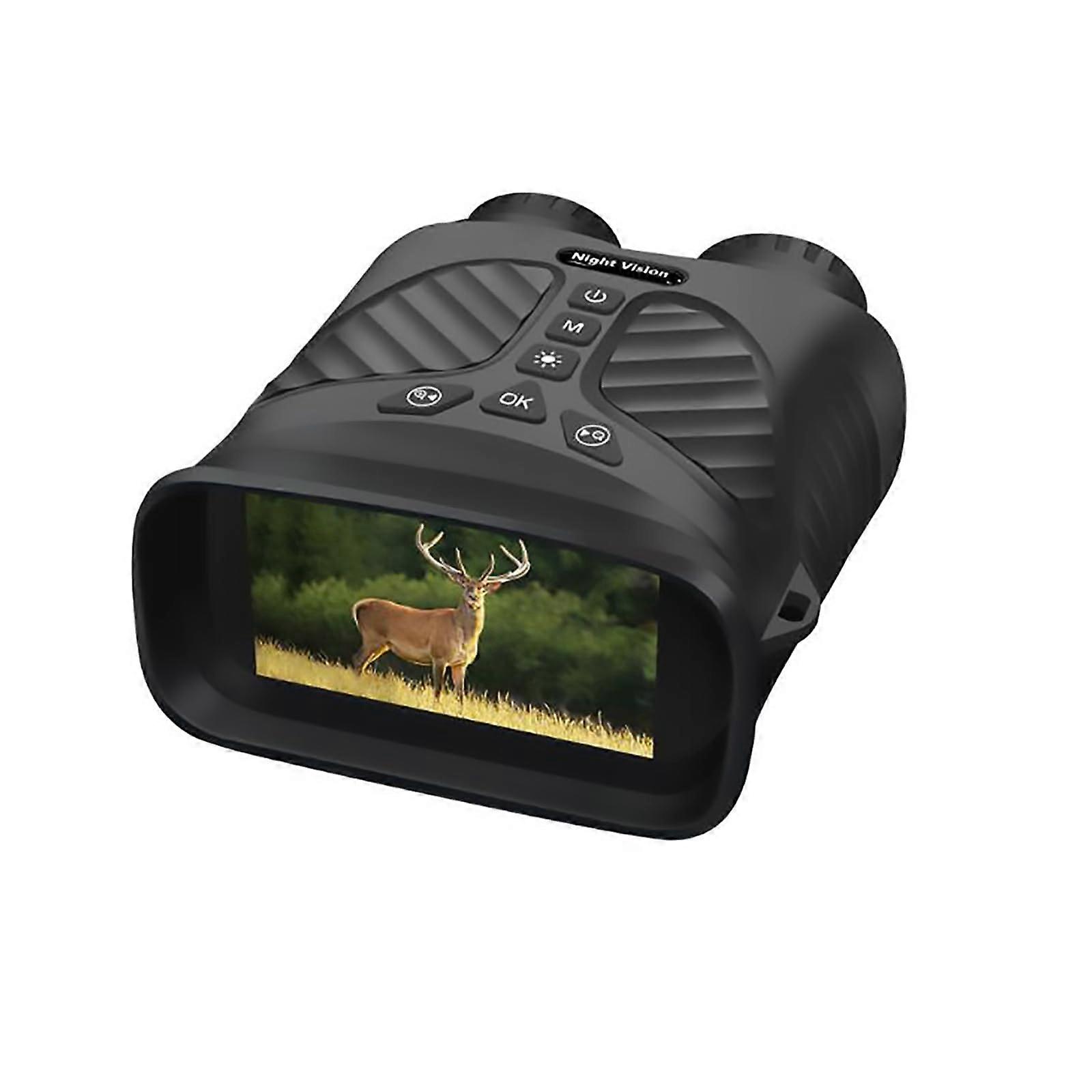 Night Vision Goggles Rechargeable Infrared Digital Binoculars, 3Inch FullColor LCD, 32GB Card Included, Black