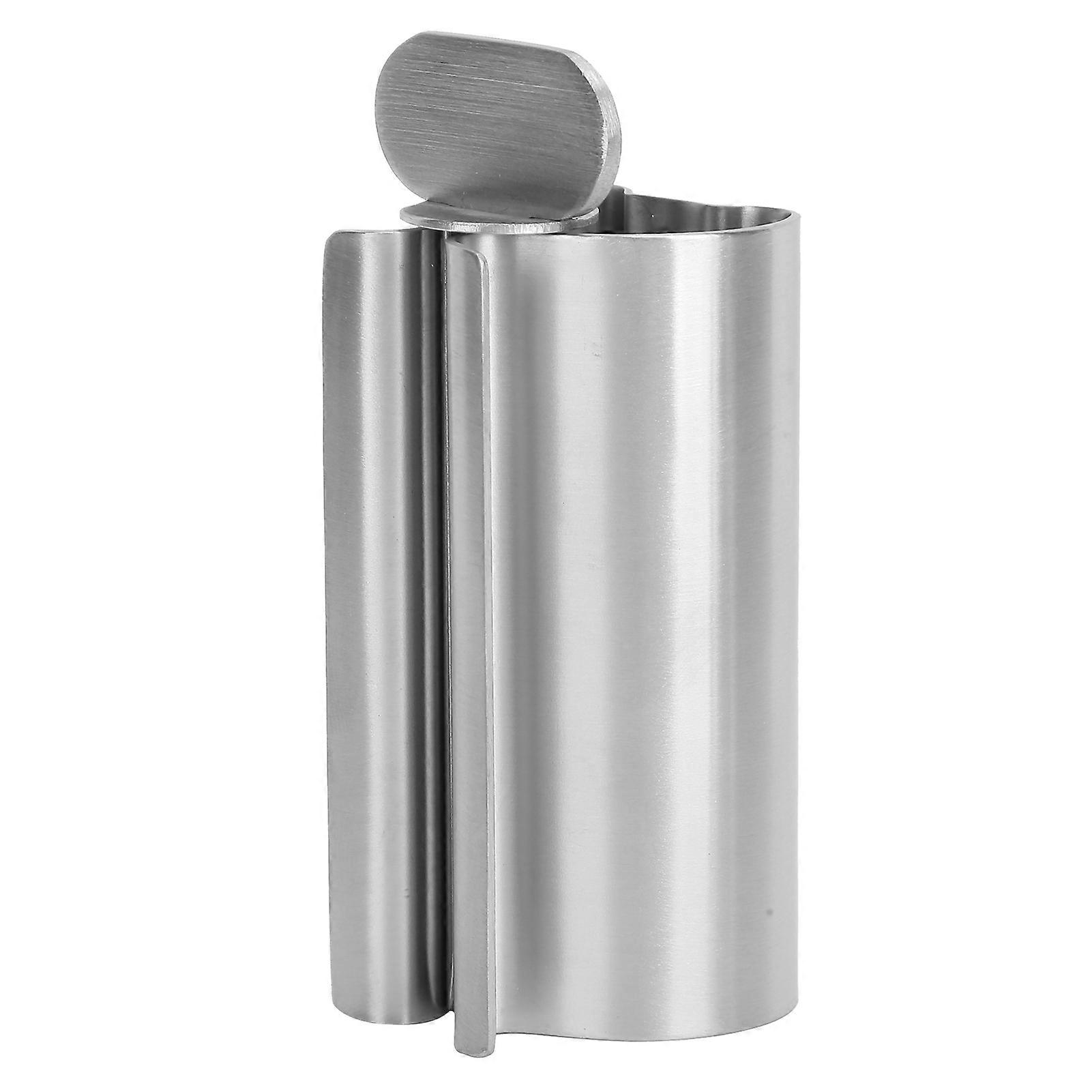 Stainless Steel Toothpaste Squeezer Dispenser Silver Small Holder