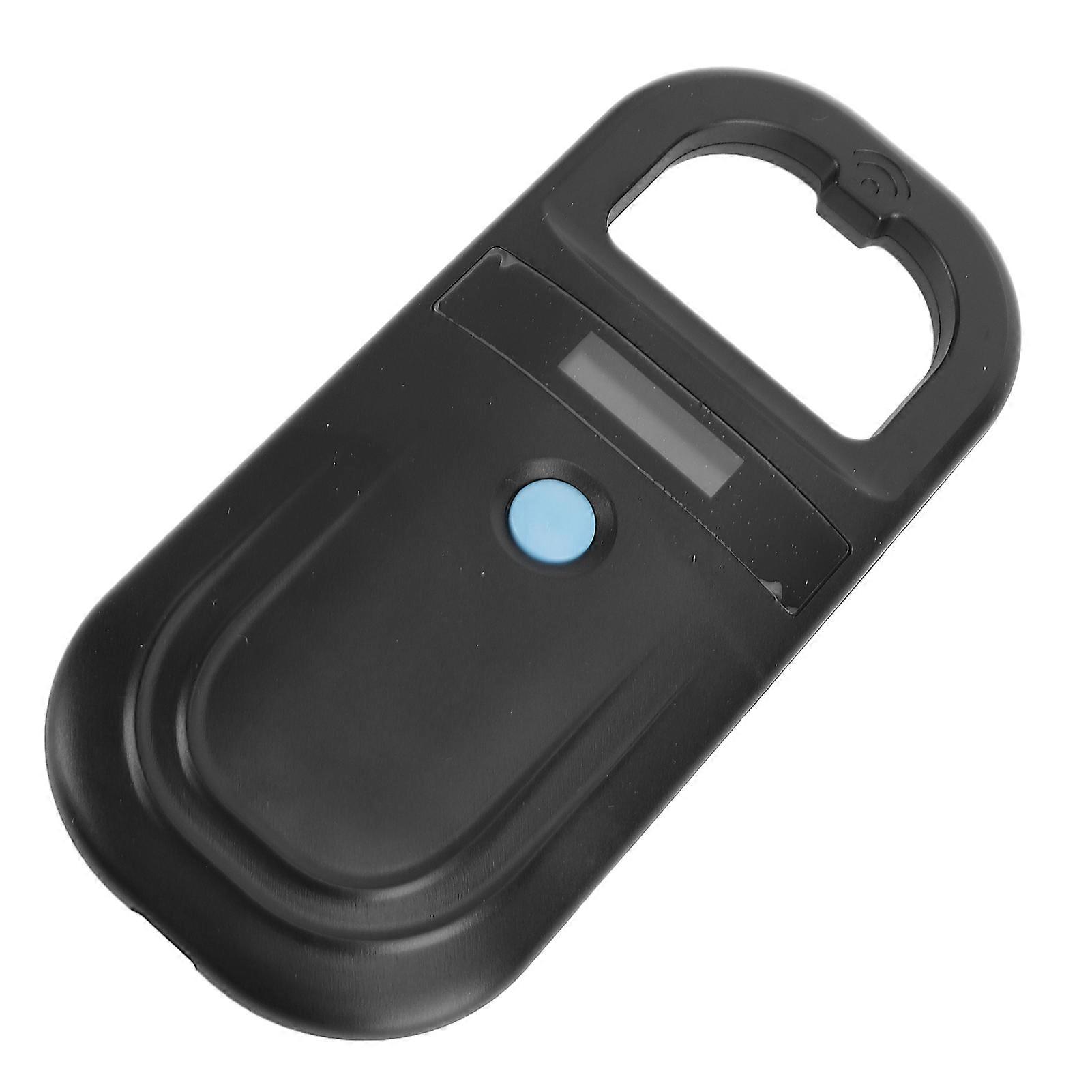 Portable Animal ID Reader Rechargeable 134.2KHz Pet Microchip Scanner Support USB C and BT Transmissing Black 