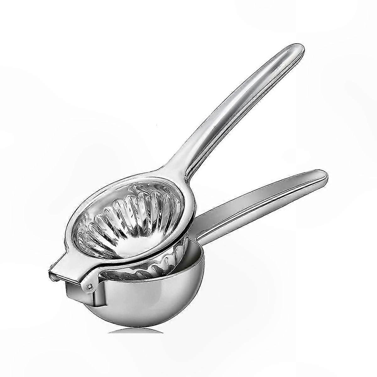 Manual Lemon Juicer - Durable Stainless Steel Squeezer with Solid Metal Construction